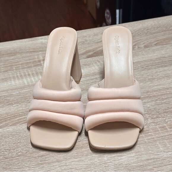 Open Edit Edsheena Nude Sandal Size 10M - Picture 6 of 13